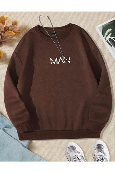AFROGİYİM Unisex Man printed oversize φούτερ