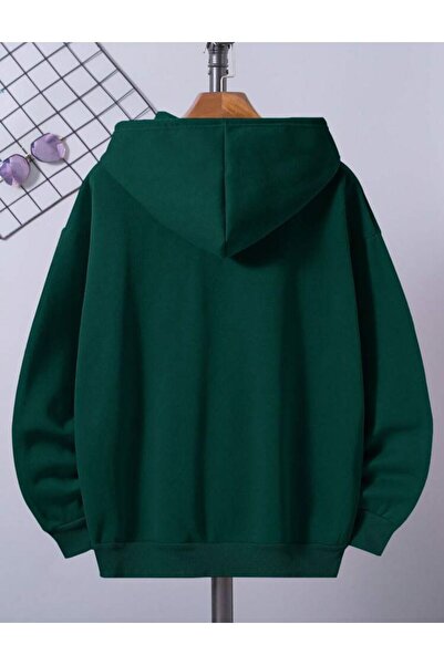 AFROGİYİM Υπερμεγέθη κουκούλα με τυπωμένο κείμενο Unisex Special Design