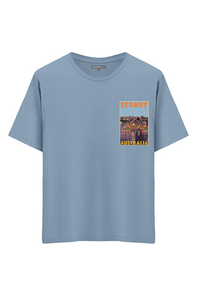 Mounte Bianca Unisex Sidnej - Oversize kroj T-shirt