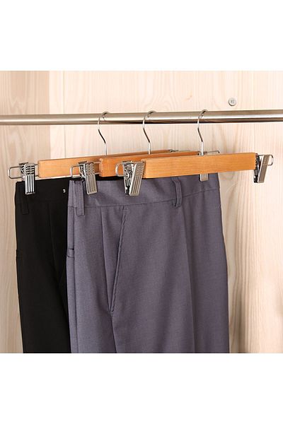 Transformacion 19 Pieces Wooden Skirt Trousers Scarf - Clamp Hanger720643