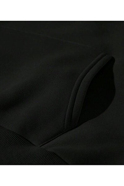 AFROGİYİM Unisex oversize obyčejná mikina s kapucí bez potisku