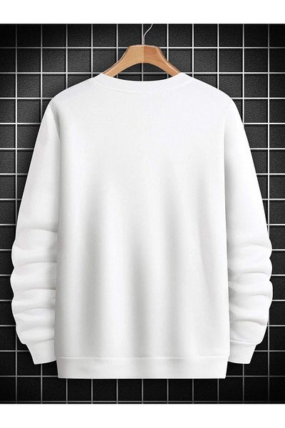 AFROGİYİM Ανδρικό φούτερ Oversize Παρίσι με κόκκινη λεπτομέρεια με στάμπα
