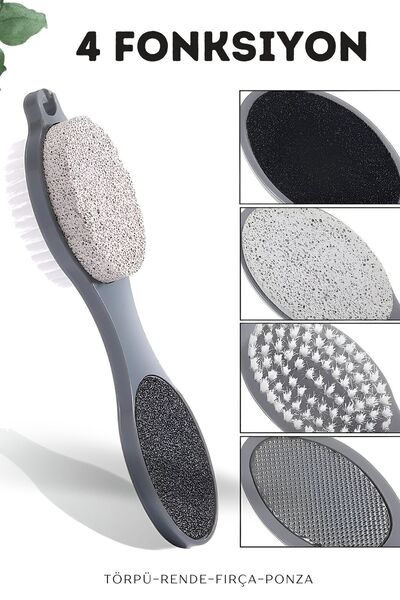 KaktüsKedi 4 Fonksiyonlu Topuk Törpüsü Ayak Bakım Seti | 4 in 1 Set