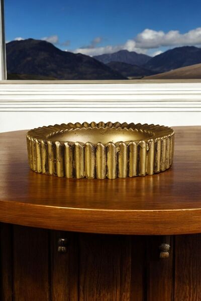 METAFOX Küllük Kül Tablası Sigara Küllüğü Altın Eskitme Renk Model 5