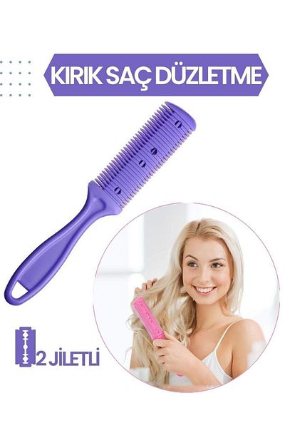 Transformacion 2 Razors Broken Hair Trimming Thinning Comb 716867