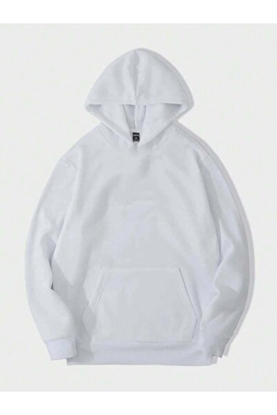 AFROGİYİM Unisex Απλό 3' Απλό φούτερ με κουκούλα χωρίς εκτύπωση