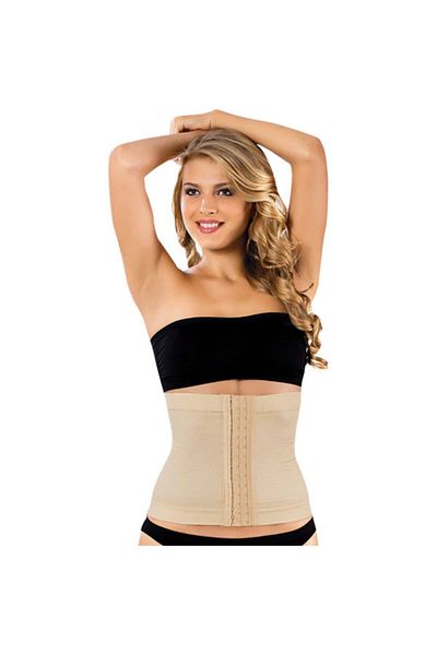 Momslab Beige Women's Waist Corset - Agraphed Design