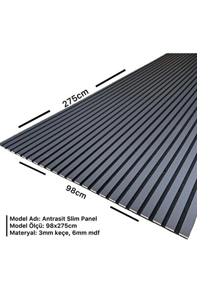 Genel Markalar Slim Panel Antrasit