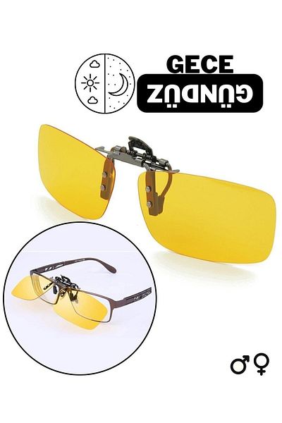 ModaCar Ochelari de conducere polarizați cu clips pentru zi și noapte 714854