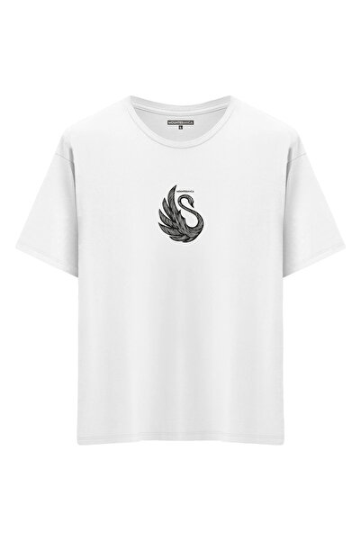 Mounte Bianca Unisex Swan II - Oversize kroj T-shirt