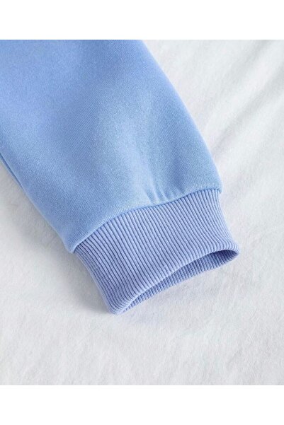 AFROGİYİM Unisex Oversize Plain Unprinted Sweatshirt Hoodie