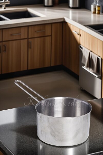 KaktüsKedi 14 Cm Paslanmaz Çelik Kaçerola | Sütlük | Mini Yumurta Haşlama Tavası