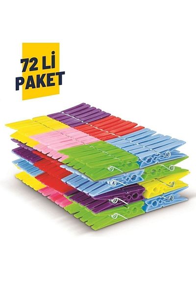 Transformacion Ghs 72 Pieces Plastic Clothes Pegs