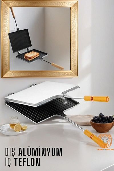 Transformacion Teflon Toaster Aluminum+Teflon