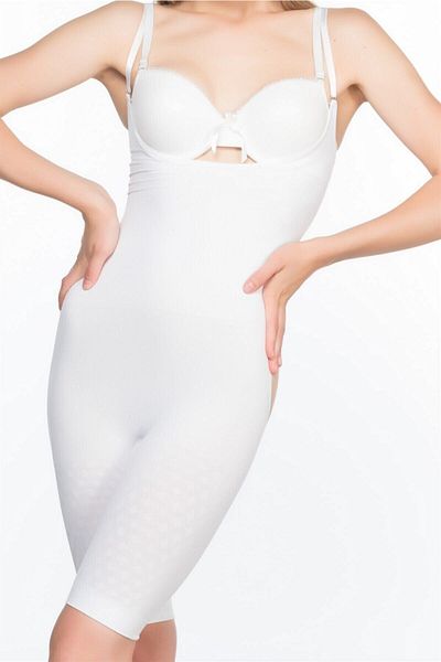 Momslab White Women's Underbust Corset - 15006