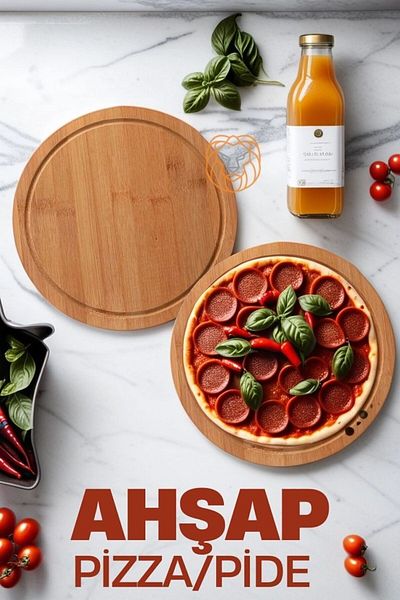 Transformacion 719342   Model Pizza Prezentare și Placă de tăiat