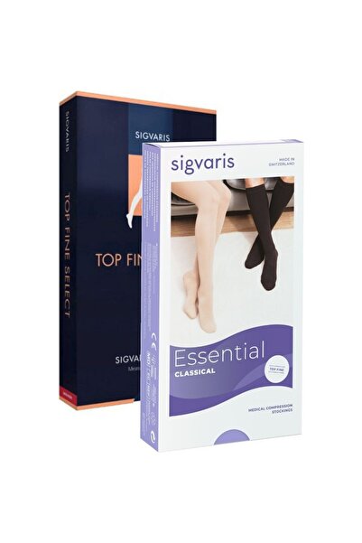 Sigvaris Essential Classical Diz Altı Çorabı – Orta Basınç, Medıum Plus, Kısa...