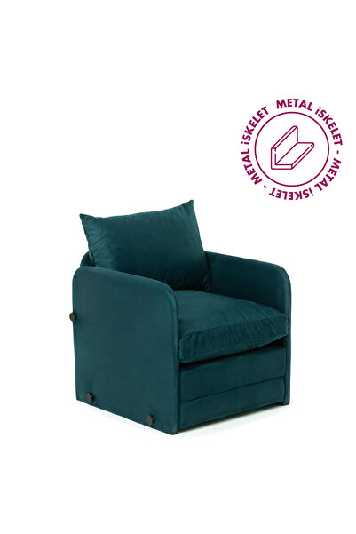 Pafu Saga Tekli Katlanır Yataklı Koltuk Petrol