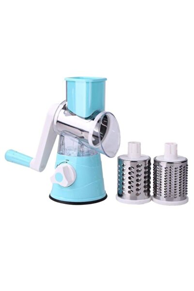 pazariz Çevirme Kollu Pratik Doğrayıcı Rende Mavi