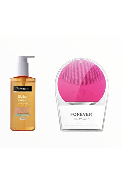 Neutrogena Anti-Acne Cleansing Gel 200ml and Forever Facial Massager