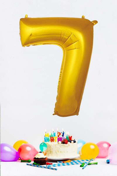 PEKSHOP Gold Number Foil Balloon Gold Number Balloons 16 Inch 40 Cm