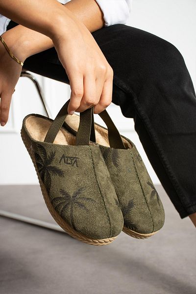 Moda Frato Modafrato PALMİYE Γυναικείες παντόφλες εσωτερικού χώρου Ελαστικά παπούτσια για το σπίτι