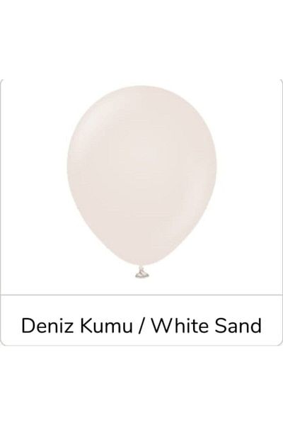 eğlencemarketi 12 Inch Standard Size Retro Balloon 20 Pieces Sea Sand