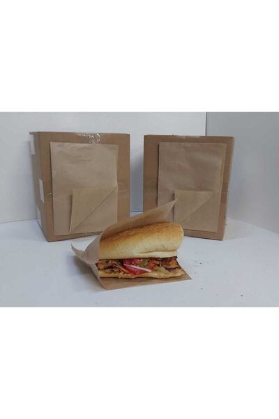 Sandwich , Half Bread , Fast Food Paper Bag 13 Cm X18 Cm 1,000 Pieces