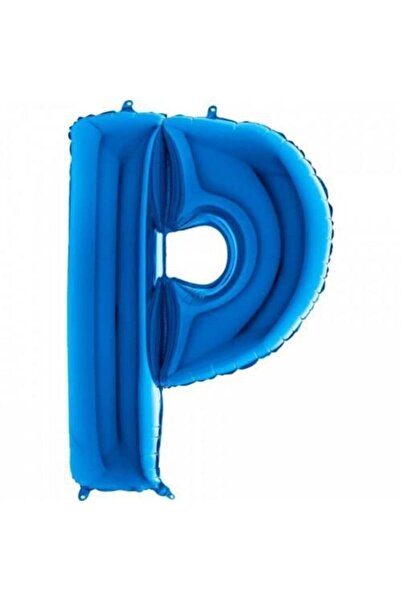 Firsat Ayi Opportunity Bear P Letter Foil Balloon Blue 100cm