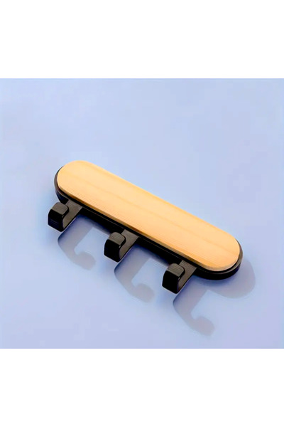 UrbanCove Co Çok Amaçlı Ahşap/Plastik 3'lü Kanca/Askılık, Mutfak Kancası - Kendinden güçlü yapışkanlı (1 adet)