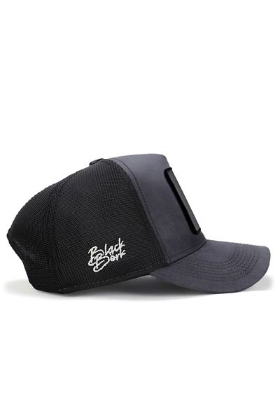 BlackBörk V2 Ikon - 1 Kaan Licensed Anthracite-μαύρο καπέλο Trucker