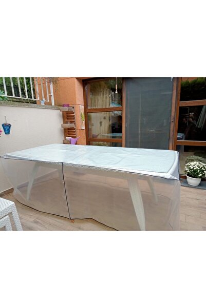 DÜŞLER EV TEKSTİLİ Прозора захисна накидка для столу 155*85