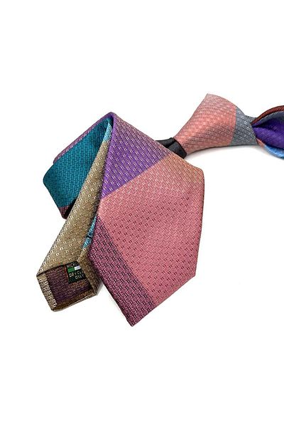 Kravatkolik Colorful Dot Pattern Patchwork Classic Tie - Kk12762