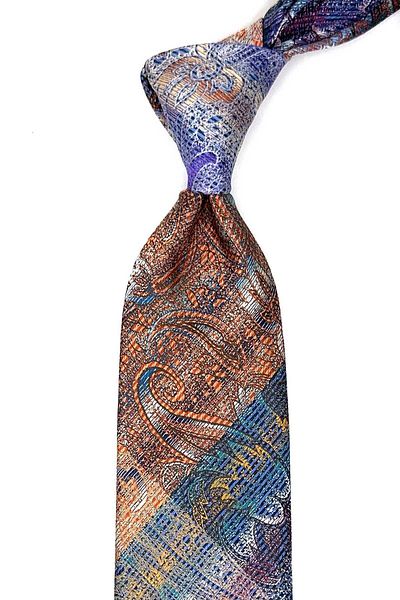 Kravatkolik Colorful Sand Pattern Patchwork Tie - Kk12795