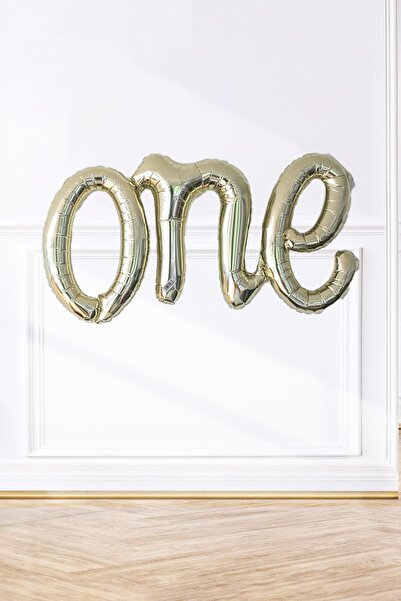 PEKSHOP بالون فويل واحد فضي مائل موحد لعمر سنة واحدة 110 سم