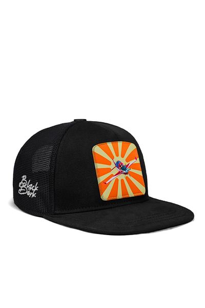 BlackBörk Детска шапка за слънце V1 Trucker Hip Hop, лицензирана черна детска шапка