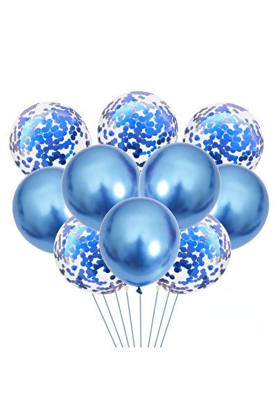 pazariz Şeffaf Balon Pullu Konfetili Bebek Parti Organizasyon Seti Rafya Hedi...