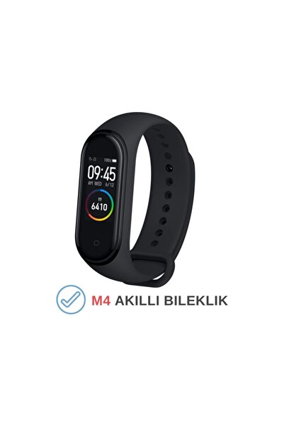 pazariz Yeni M4 Renkli Ledli Ekran Su Geçirmez Akıllı Bileklik, A