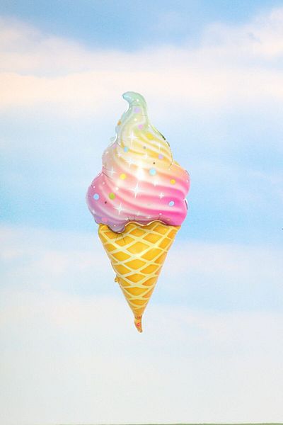 PEKSHOP Ice Cream Balloon, Colorful Ice Cream Cone Shaped Balloon, Ice Cream Concept Birthday Decoration