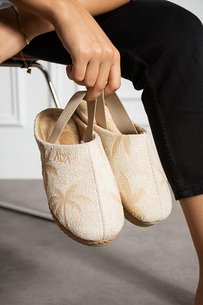 Moda Frato Modafrato PALMİYE Γυναικείες παντόφλες εσωτερικού χώρου Ελαστικά παπούτσια για το σπίτι