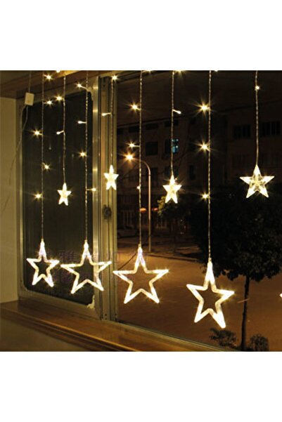alayımbari 4 Mt 12 Yıldızlı 130 Ledli Animasyonlu Perde Led Günışığı