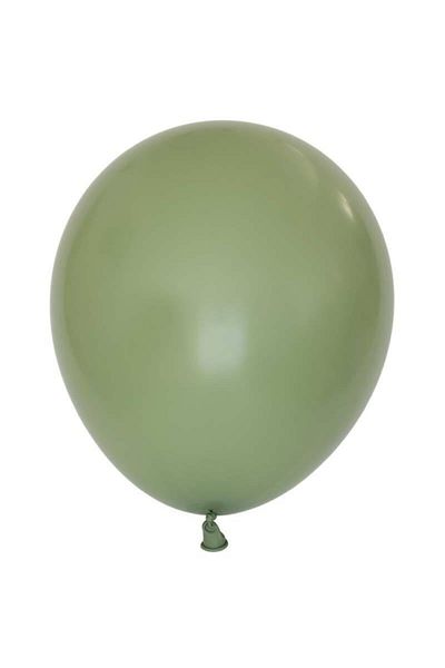 eğlencemarketi 12 Inch Standard Size Retro Balloon 10 Pieces Eucalyptus