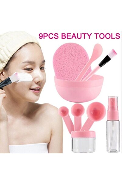 pazariz Makyaj Temizleme Seti Güzellik Yüz Maskesi Ölçek Seti 9'lu Evde Doğal...