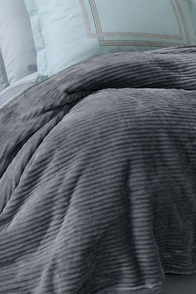 Yataş Adel Double - Anthracite Wellsoft Blanket