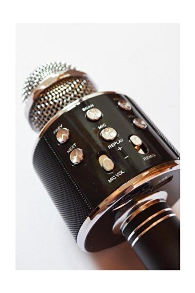 renn Şarj Edilebilir Telefon Ve Usb Bağlantılı Karaoke Mikrofon (siyah)