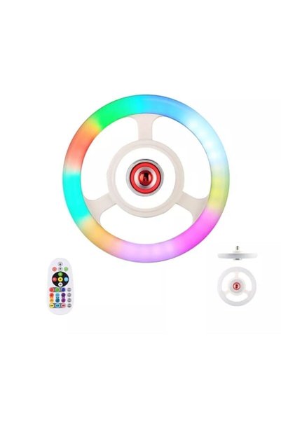 pazariz Rgb Bluetooth Hoparlör Ufo Led Ampul Tipi Disko Işıklı Lamba Speaker