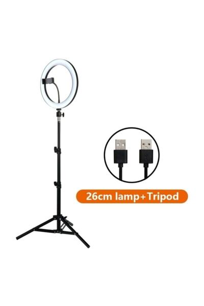 pazariz Selfie Işığı Rıng Lıght Led Halka Işık Tripod Akıllı Telefon Makyaj I...