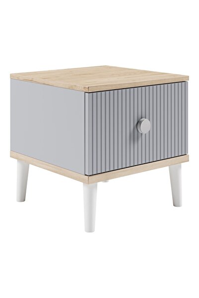 Meltem Fiona Gri Genç Odası Komodin