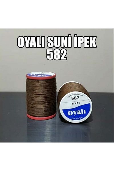 OYALI ΤΕΧΝΗΤΟ ΜΕΤΑΞΩΤΟ ΑΡΙΘ.: 582 - Κλωστή κεντήματος με κέντημα 4 στρώσεων