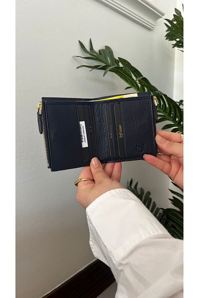 Garniy Genuine Leather Zippered Card Holder 3702